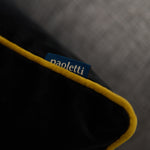 Meridian Velvet Black And Gold Square Cushion - DISC Meridian Velvet Piped Cushion 55X55 Blk/Gld Accessories Sterling Home 3