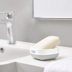 Joseph Joseph Bathroom Grey Soap Dish - Slim Soap Dish White&Grey Accessories Sterling Home 1