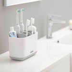 Joseph Joseph Bathroom Grey Large Toothbrush Caddy - Easy Store Toothbrush Caddy Large White & Grey Accessories Sterling Home 1