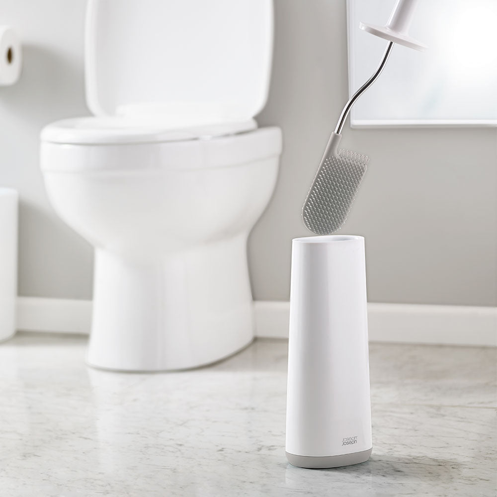 Joseph Joseph Bathroom Grey Toilet Brush - Flex Plus Toilet Brush White & Grey Accessories Sterling Home 1