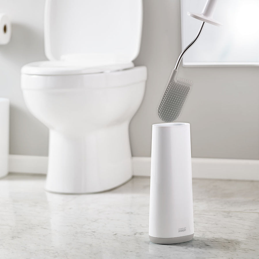 Joseph Joseph Bathroom Grey Toilet Brush - Flex Plus Toilet Brush White & Grey Accessories Sterling Home 1
