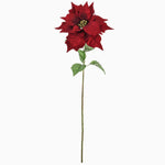 Poinsettia Red Artificial Flower - C Poinsettia Red 64CM Accessories Sterling Home 1