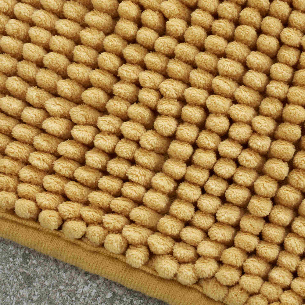 Catherline Lansfield Bobble Bathmat Yellow - CL Bobble Bathmat Ochre Accessories Sterling Home 2