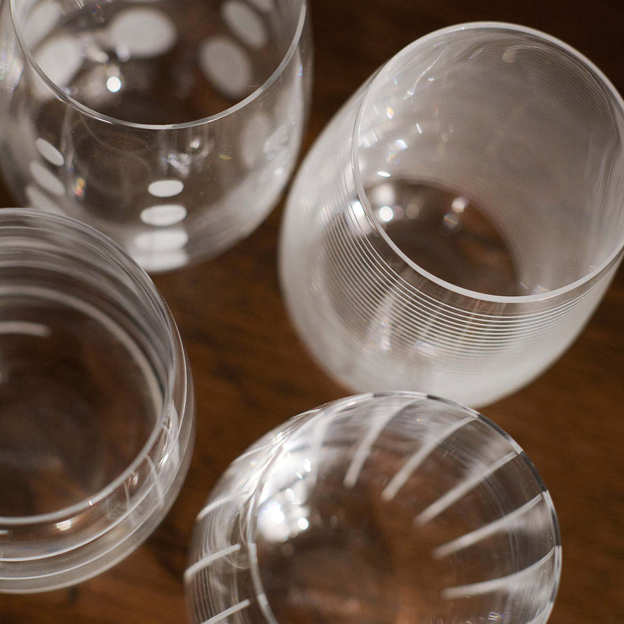 Mikasa Cheers Set of 4 Stemless Wine Glasses - Mikasa Cheers Stemless Wine 17Oz Set 4 Accessories Sterling Home 2