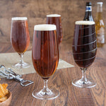 Mikasa Cheers Set of 4 Stemmed Pilsner Glasses - Mikasa Cheers Stemmed Pilsner Glasses Set 4 Accessories Sterling Home 1