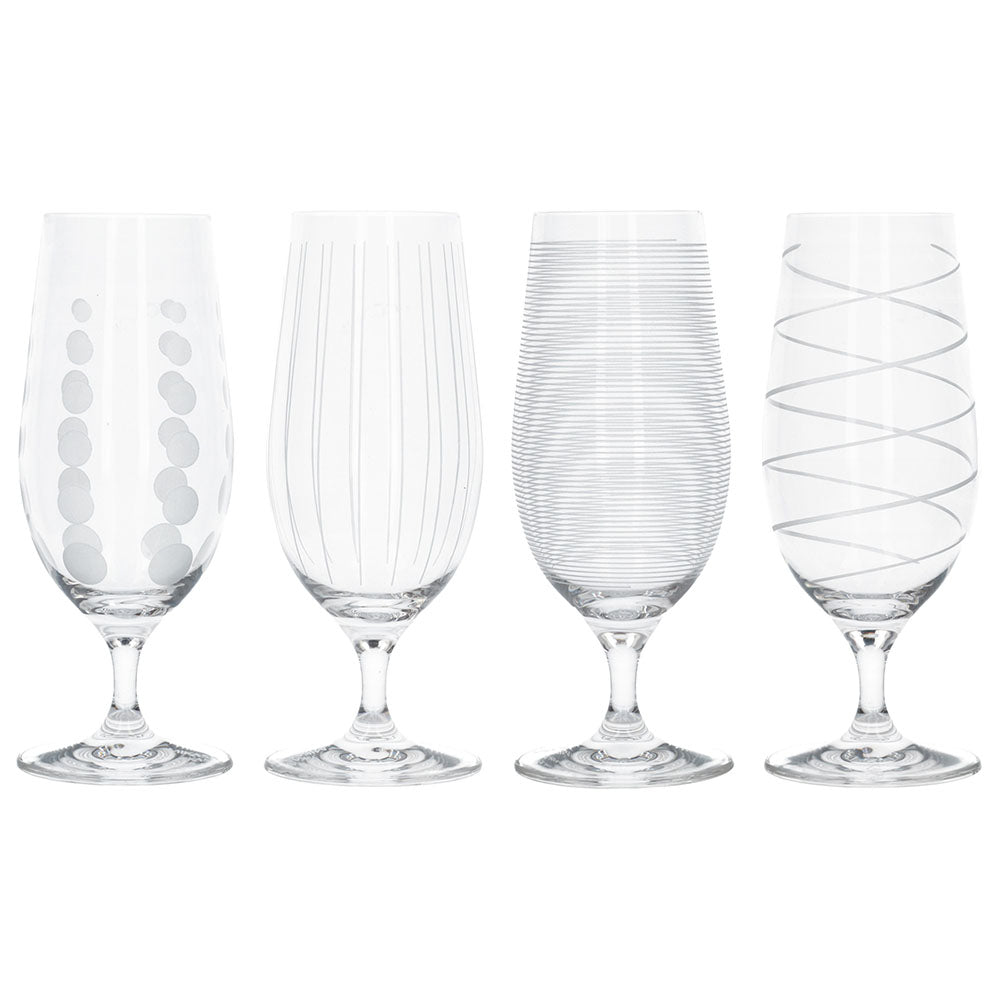Mikasa Cheers Set of 4 Stemmed Pilsner Glasses - Mikasa Cheers Stemmed Pilsner Glasses Set 4 Accessories Sterling Home 2