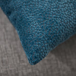 Bingham Velvet Blue Square Cushion - DISC Cut Velvet Bingham Dots Cushion 43X43 Blue Accessories Sterling Home 2