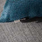 Bingham Velvet Blue Square Cushion - DISC Cut Velvet Bingham Dots Cushion 43X43 Blue Accessories Sterling Home 3