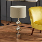 Silver Tall Footed Table Lamp Base - DISC DHD ONLY Silver Aluminium Tall Footed Table Lamp Base (BASE5) Accessories Sterling Home 1