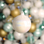 Small Pearl Glass Bauble - XMAS 8Cm Glass Pearl Ball Accessories Sterling Home 2