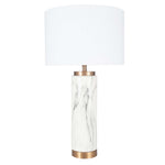 Gold And White Marble Effect Ceramic Tall Table Lamp - Carrara Gold Marble Effect Ceramic Tall Table Lamp Accessories Sterling Home 2