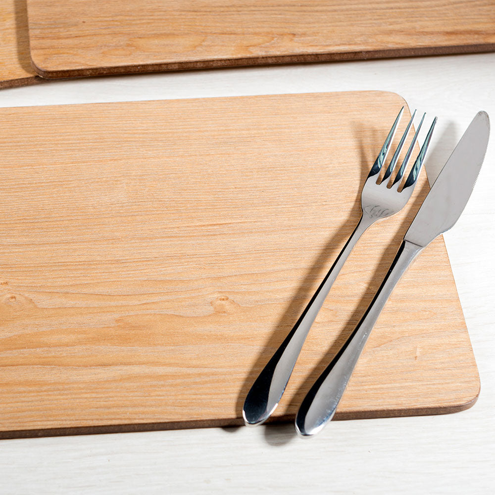 Oak Veneer Set of 4 Placemats - Oak Veneer Nat Placemats Set Of 4 Accessories Sterling Home 1