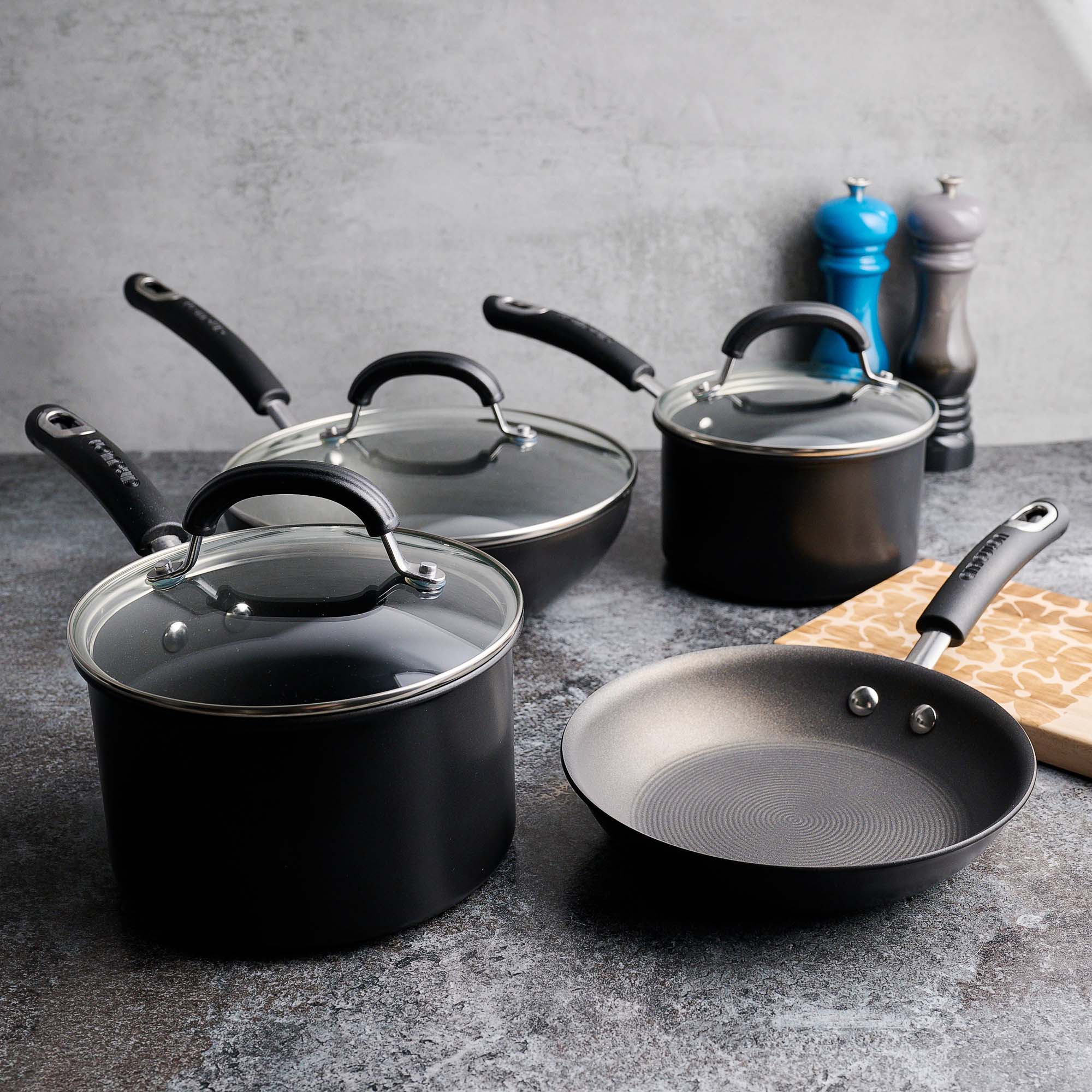 Circulon Total Hard Anodised 4 Piece Pan Set - Circulon Total Hard Anodised Pan S/4 Accessories Sterling Home 1