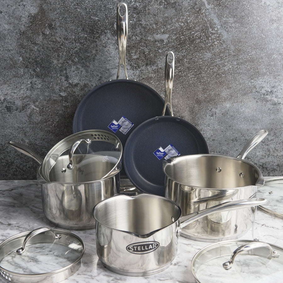 Stellar Profile Draining 5 Piece Saucepan Set - Stellar Profile Draining Saucepan 5Pce Accessories Sterling Home 1