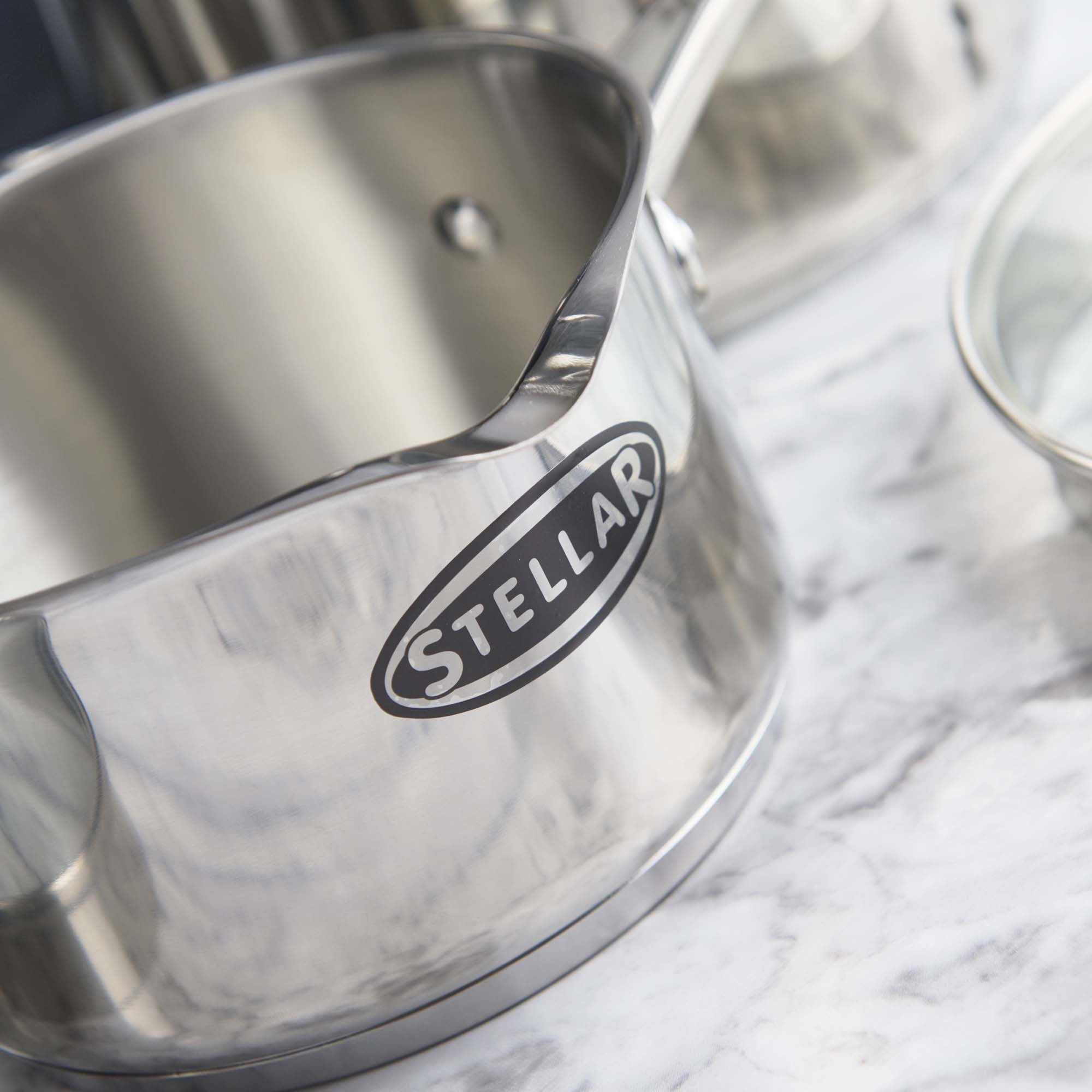Stellar Profile Draining 5 Piece Saucepan Set - Stellar Profile Draining Saucepan 5Pce Accessories Sterling Home 5