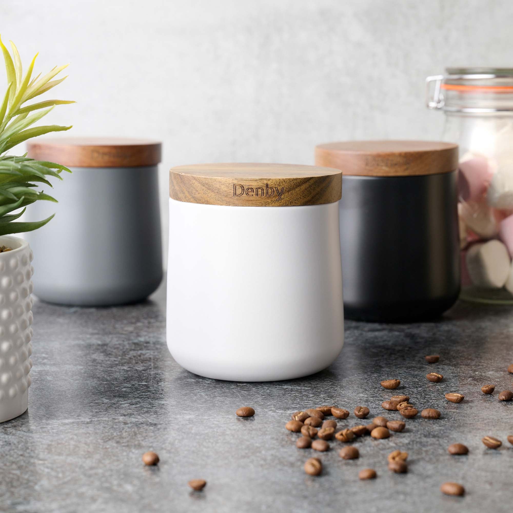 Denby Storage Canisters Mixed Set Of 3 - Denby Storage Canisters Set Of 3 Mixed Accessories Sterling Home 1