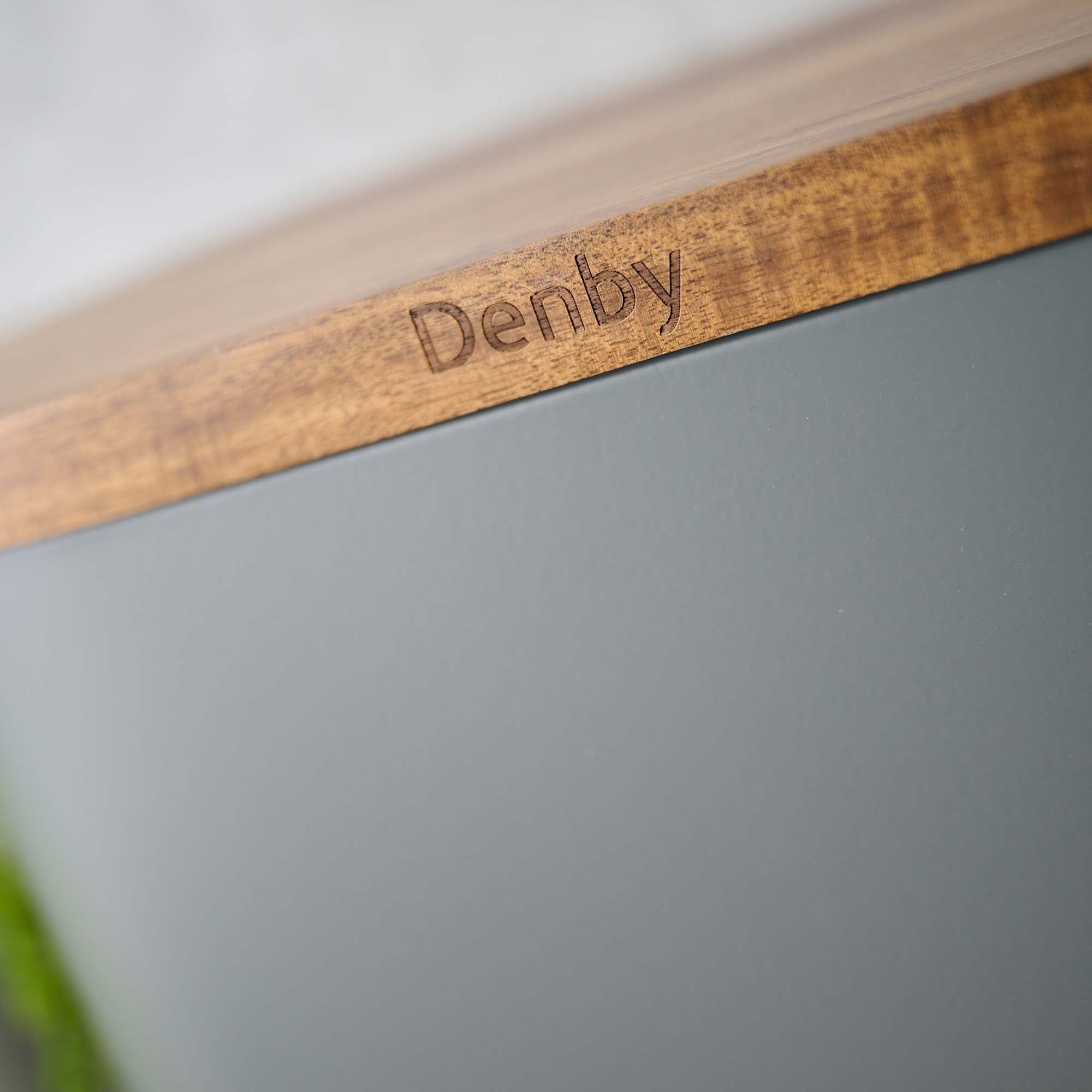 Denby Acacia Lid Grey Bread Bin - Denby Bread Bin With Acacia Lid Grey Accessories Sterling Home 3