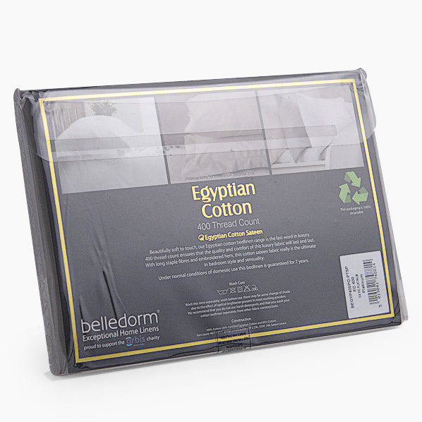 Egyptian Cotton Silver Pillowcase Pair - DISC Egypt Cotton Pillow Case Platinum Accessories Sterling Home 3