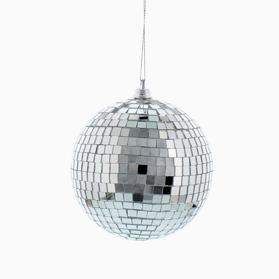 Disco Ball Bauble - G XMAS 10Cm Silver Mirror Ball Accessories Sterling Home 1