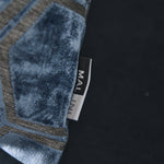 Ivor Hexagon Velvet Blue Square Cushion - Ivor Hex Cut Velvet Sq Cushion Blue 56CM Accessories Sterling Home 3