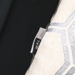 Ivor Hexagon Velvet Cream Square Cushion - Ivor Hex Cut Velvet Sq Cushion Cream 56CM Accessories Sterling Home 3