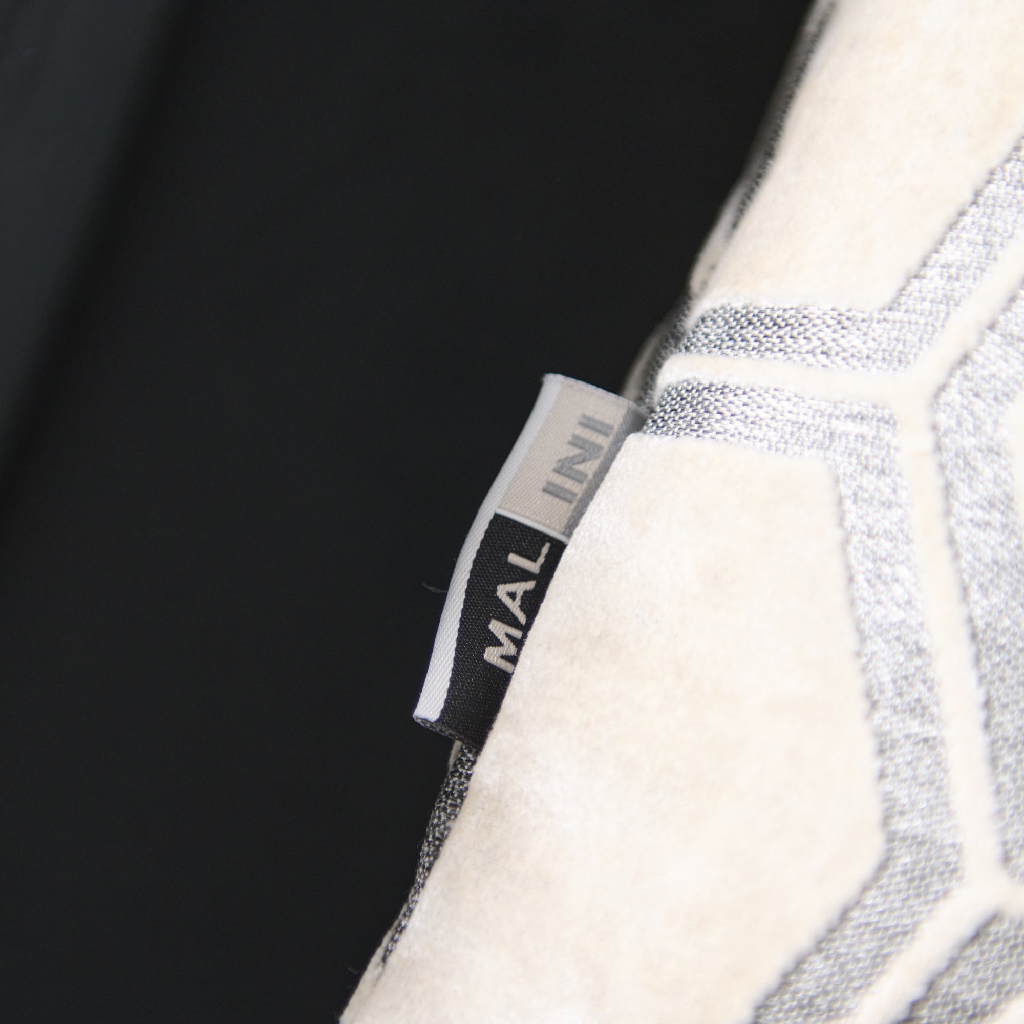 Ivor Hexagon Velvet Cream Square Cushion - Ivor Hex Cut Velvet Sq Cushion Cream 56CM Accessories Sterling Home 3