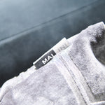 Ivor Hexagon Velvet Grey Square Cushion - Ivor Hex Cut Velvet Sq Cushion Slate 56CM Accessories Sterling Home 3