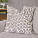 Oslo Velvet Wave Cream Square Cushion - Oslo Velvet Wave Sq Cushion Cream 56CM Accessories Sterling Home 1