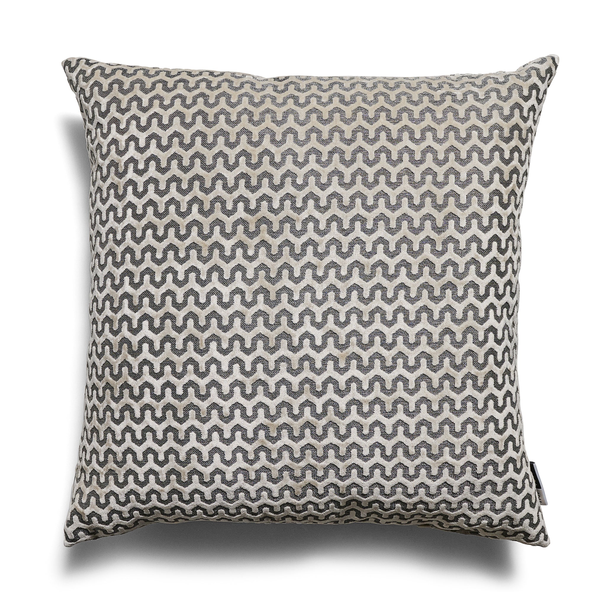 Oslo Velvet Wave Cream Square Cushion - Oslo Velvet Wave Sq Cushion Cream 56CM Accessories Sterling Home 2