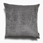 Oslo Velvet Wave Grey Square Cushion - Oslo Velvet Wave Sq Cushion Slate 56CM Accessories Sterling Home 2