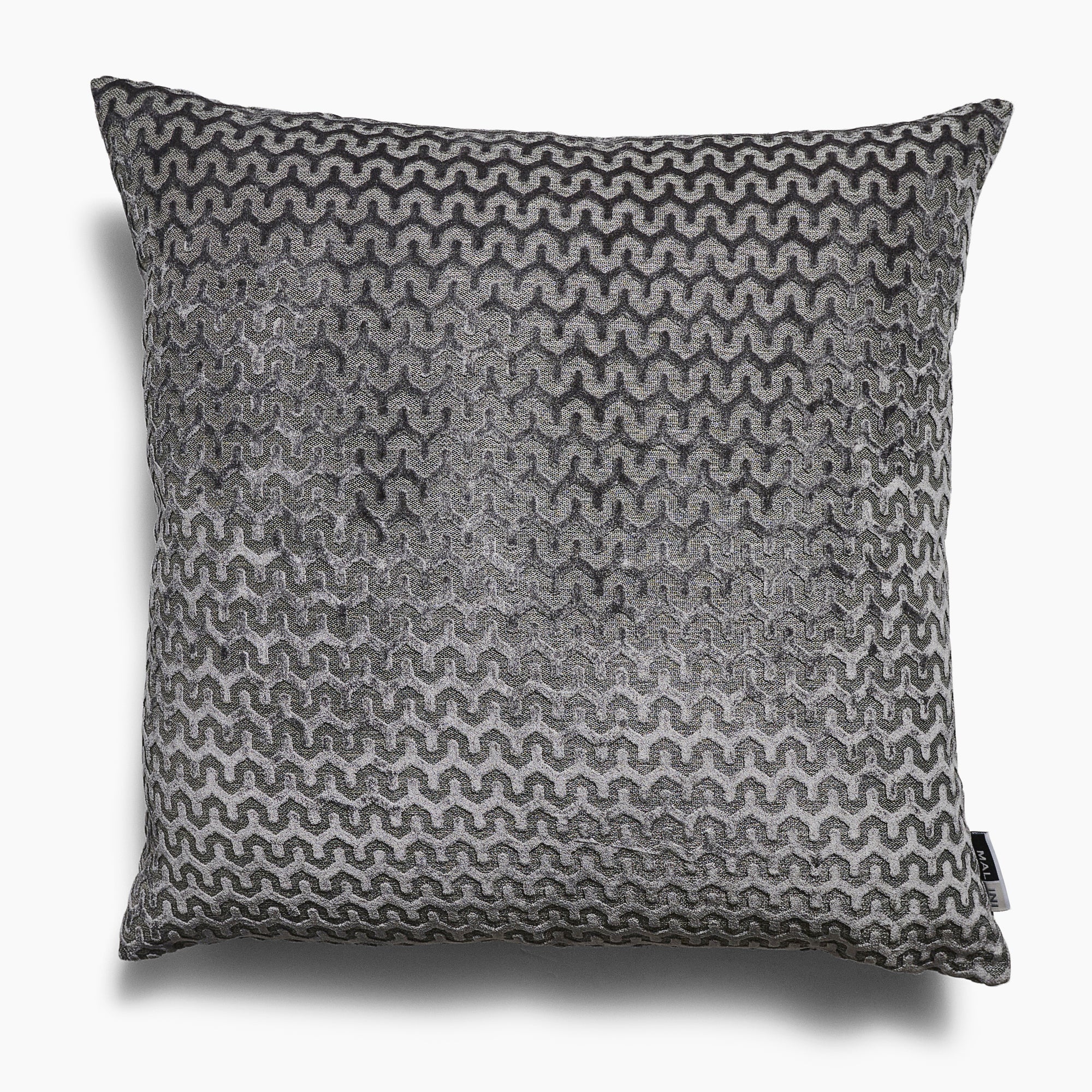 Oslo Velvet Wave Grey Square Cushion - Oslo Velvet Wave Sq Cushion Slate 56CM Accessories Sterling Home 2