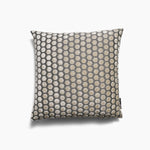 Jorvik Hex Cut Velvet Cream Square Pillow - Jorvik Hex Cut Velvet Sq Cushion Cream 43Cm Accessories Sterling Home 2