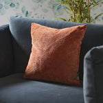 Bingham Velvet Orange Square Cushion - Bingham Velvet Sq Cushion 43CM Orange Accessories Sterling Home 1
