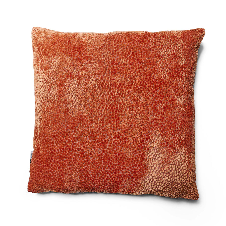Bingham Velvet Orange Square Cushion - Bingham Velvet Sq Cushion 43CM Orange Accessories Sterling Home 2