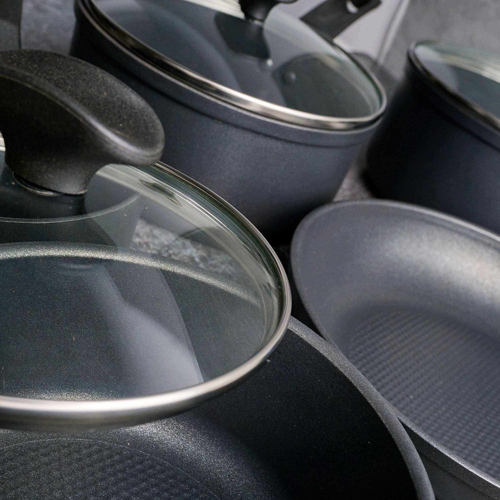 Prestige x9 Tougher Non Stick 5 Piece Pot Set - Prestige x 9 Tougher Potset S/5 Accessories Sterling Home 4