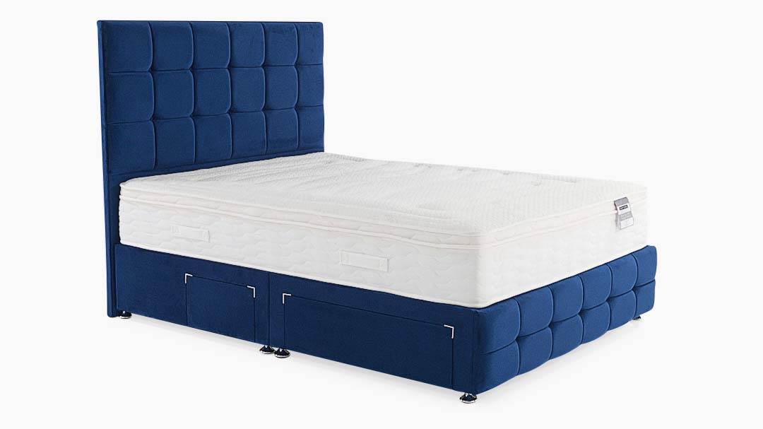 Highgrove Sleep Spa Zonagel Divan Bed Set - Luxury Side Lift Ottoman Set 135 x 190cm - Double Sterling Home 1