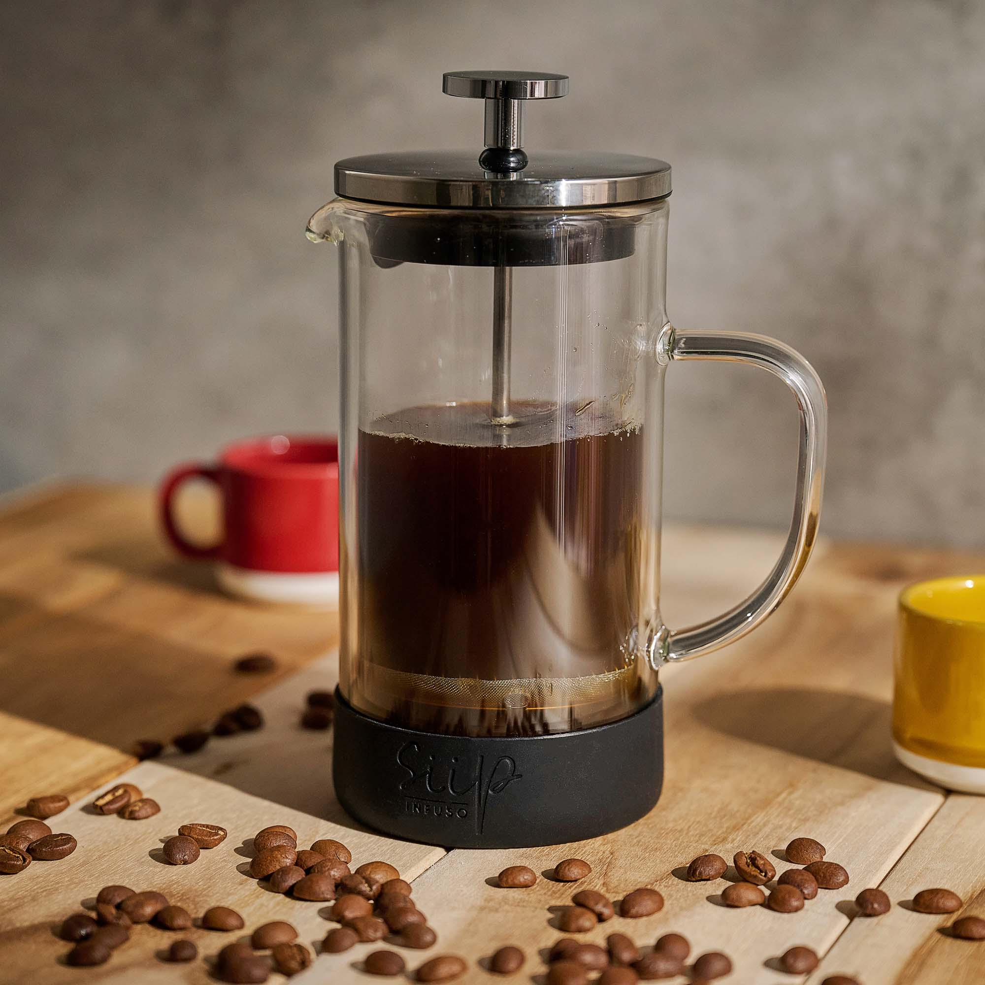 Siip Glass 3 Cup Cafetiere Double Walled - DISC Siip Infuso Double Walled Glass Cafetiere 3 Cup Accessories Sterling Home 1