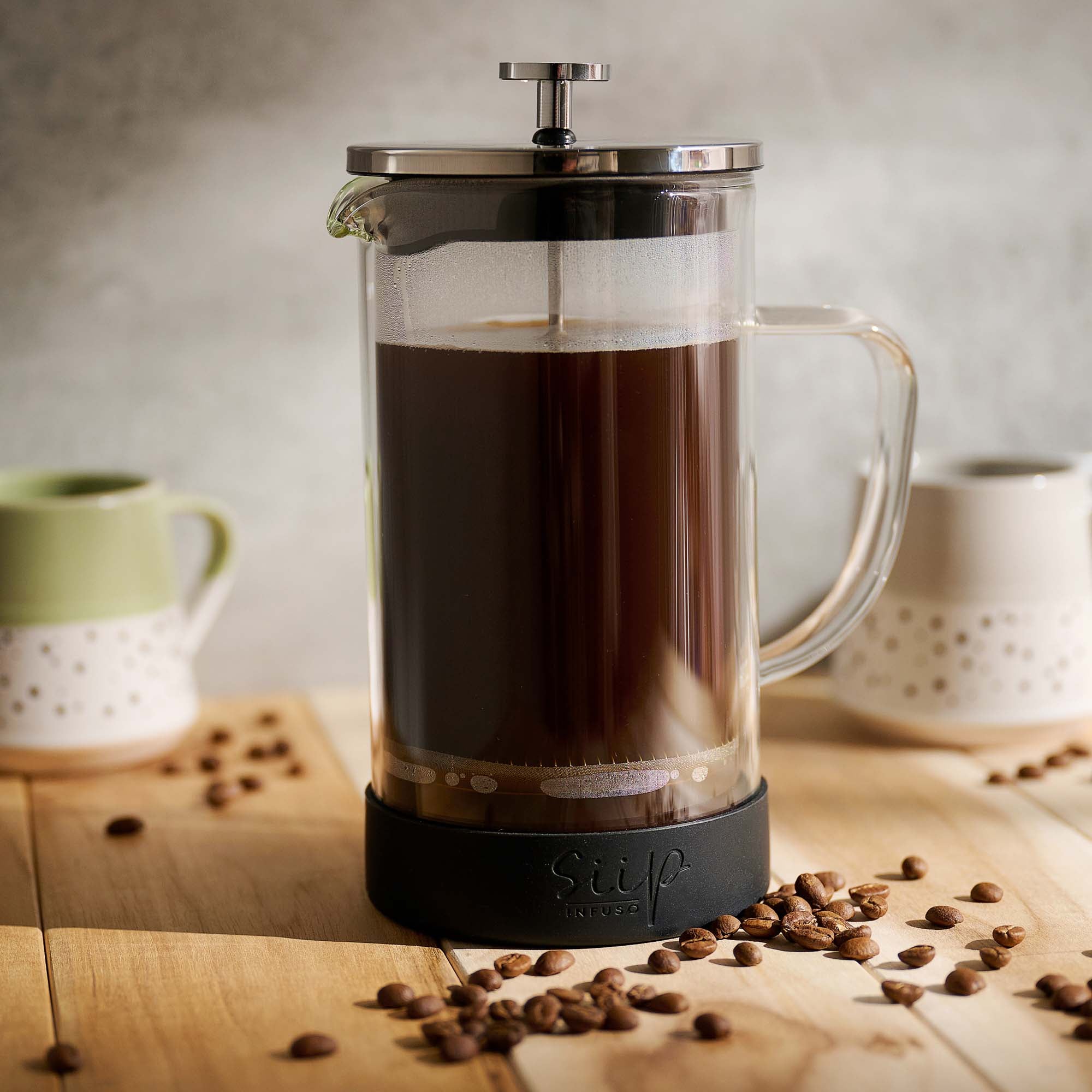 Siip Glass 8 Cup Cafetiere - Siip Infuso 8 Cup Glass Cafetiere Accessories Sterling Home 1