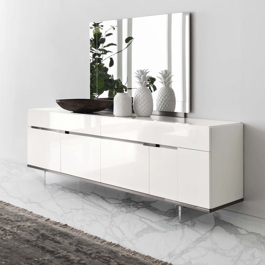 Imperia Large Sideboard - Large Buffet White High Gloss Storage Sterling Home 2