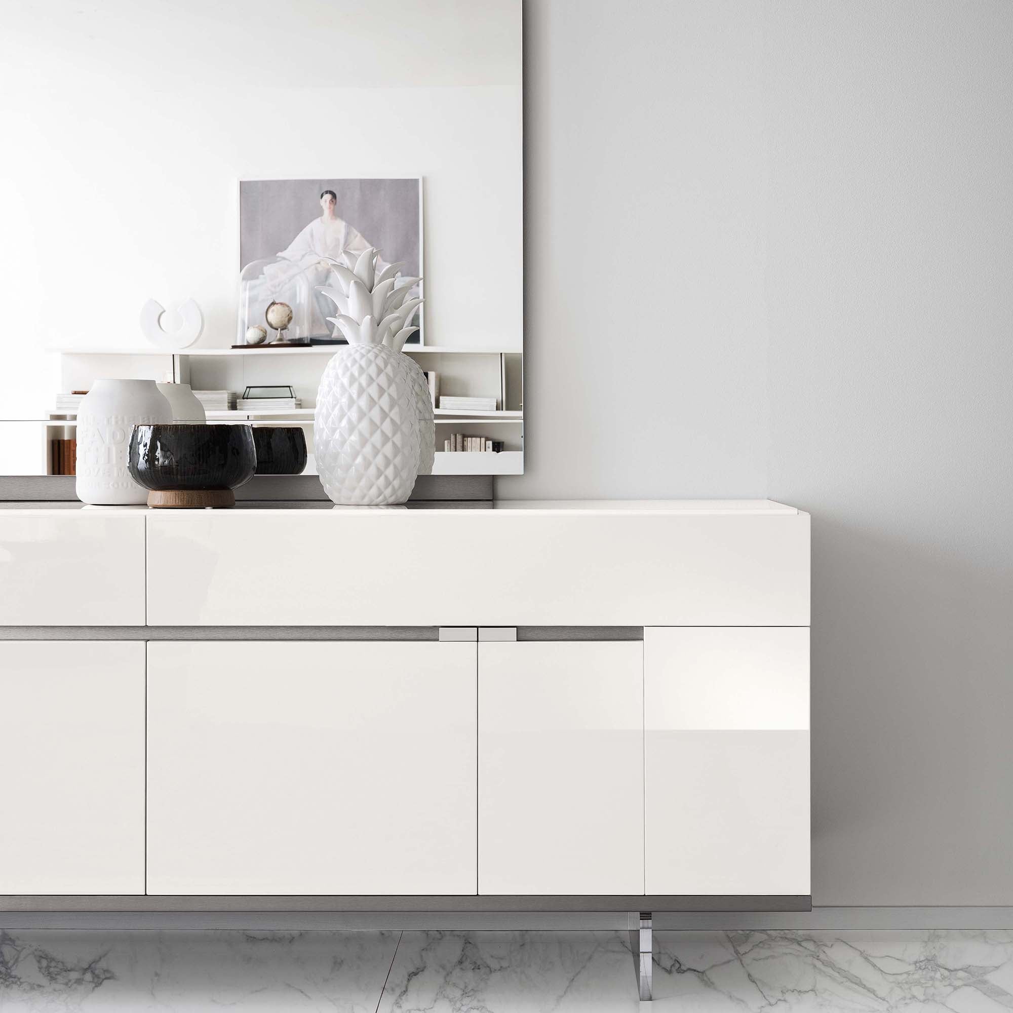 Imperia Large Sideboard - Large Buffet White High Gloss Storage Sterling Home 5