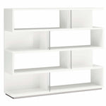 Imperia Bookcase - Bookcase White High Gloss Storage Sterling Home 1