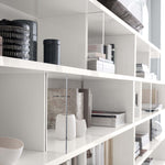 Imperia Bookcase - Bookcase White High Gloss Storage Sterling Home 3