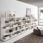 Imperia Bookcase - Bookcase White High Gloss Storage Sterling Home 4