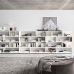 Imperia Bookcase - Bookcase White High Gloss Storage Sterling Home 5