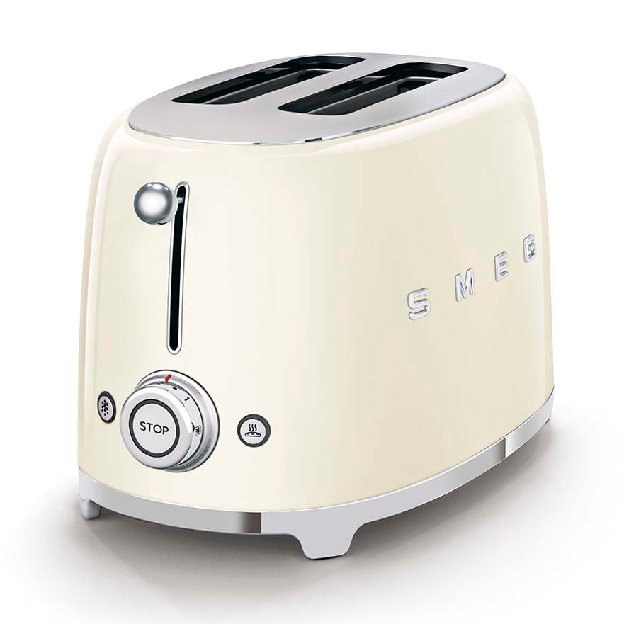 Smeg Cream 2 Slice Toaster - Smeg 2 Slice Toaster Cream Accessories Sterling Home 3