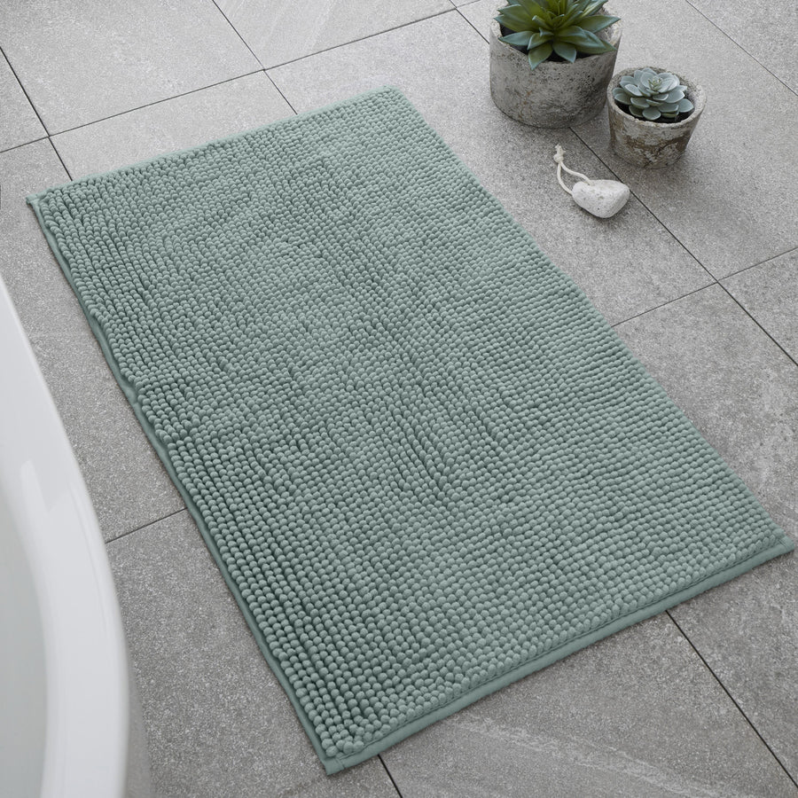Catherine Lansfield Bobble Bathmat Green - CL Bobble Bathmat Sage Accessories Sterling Home 1