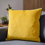 Meridian Velvet Green And Blue Square Cushion - DISC Meridian SQ Cushion Cylon & Teal Poly Filled Accessories Sterling Home 1