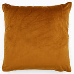 Meridian Velvet Orange And White Square Cushion - DISC Meridian SQ Cushion Ginger/Ecru Poly Filled Accessories Sterling Home 2