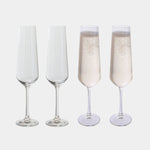 Cheers! Optic Pack Of 4 Champagne Flute Glasses - DISC Cheers! Optic Champagne Flute 4Pk Sterling Home 2