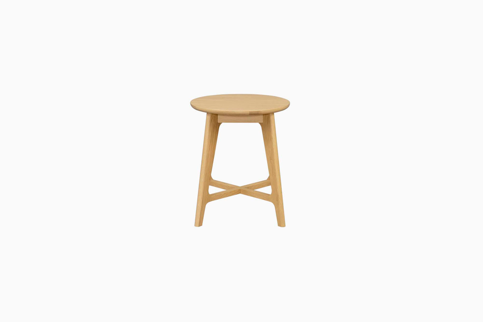 Carrington Round Side Table - Round Lamp Table Oak Tables Sterling Home 1